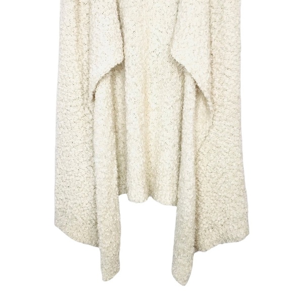 New! Francesca’s Alya Soft Sherpa Faux Fur Teddy Fuzzy Waterfall Sweater Vest - Picture 8 of 12
